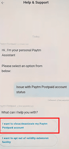 How To Close Paytm Postpaid Account